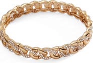 Alex and Ani Pave Curb Chain Stretch Bracelet