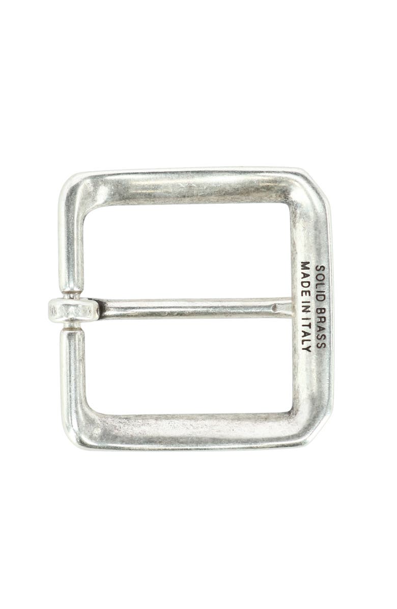 Trafalgar 35mm Square Solid Brass Harness Belt Buckle, Alternate, color, Silver