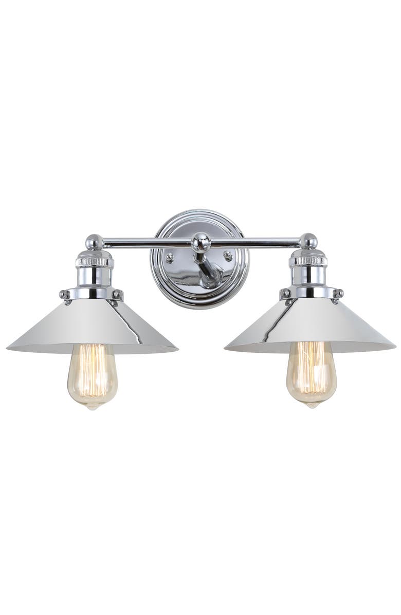 JONATHAN Y July 2-light Metal Vanity Light, Main, color, Chrome