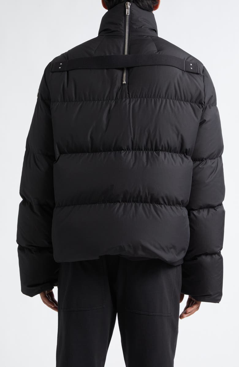 Moncler x Rick Owens Cyclopic Down Puffer Jacket, Alternate, color, Black