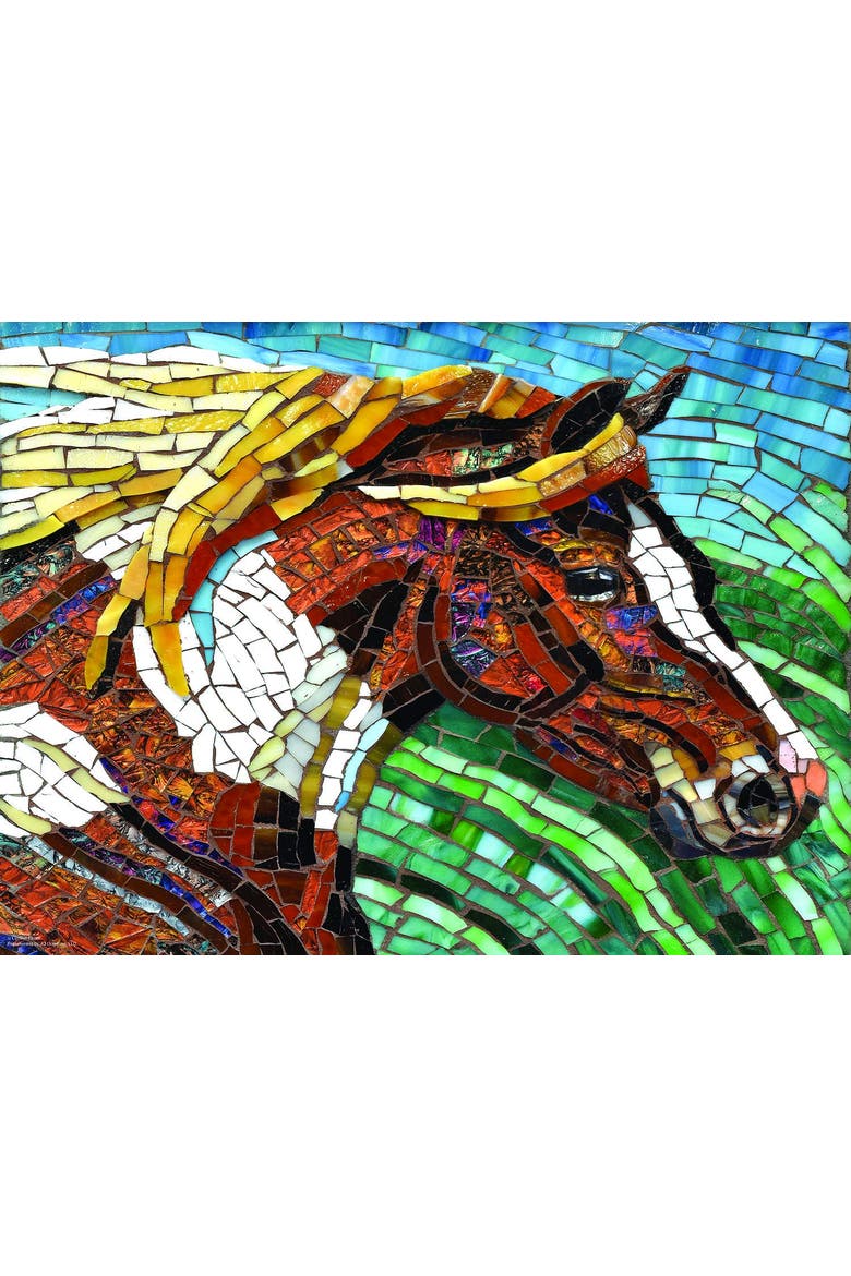 Stained Glass Horse 1000 piece Jigsaw Puzzle for Adults, Alternate, color, Multicolor