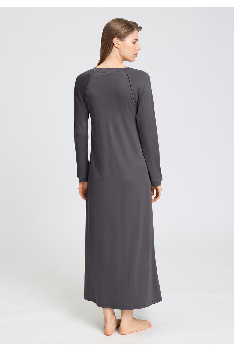 Pure Essence V-Neck Cotton Nightgown, Alternate, color, Boulevard