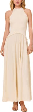 Solid & Striped The Isola Ribbed Drop Waist Maxi Dress