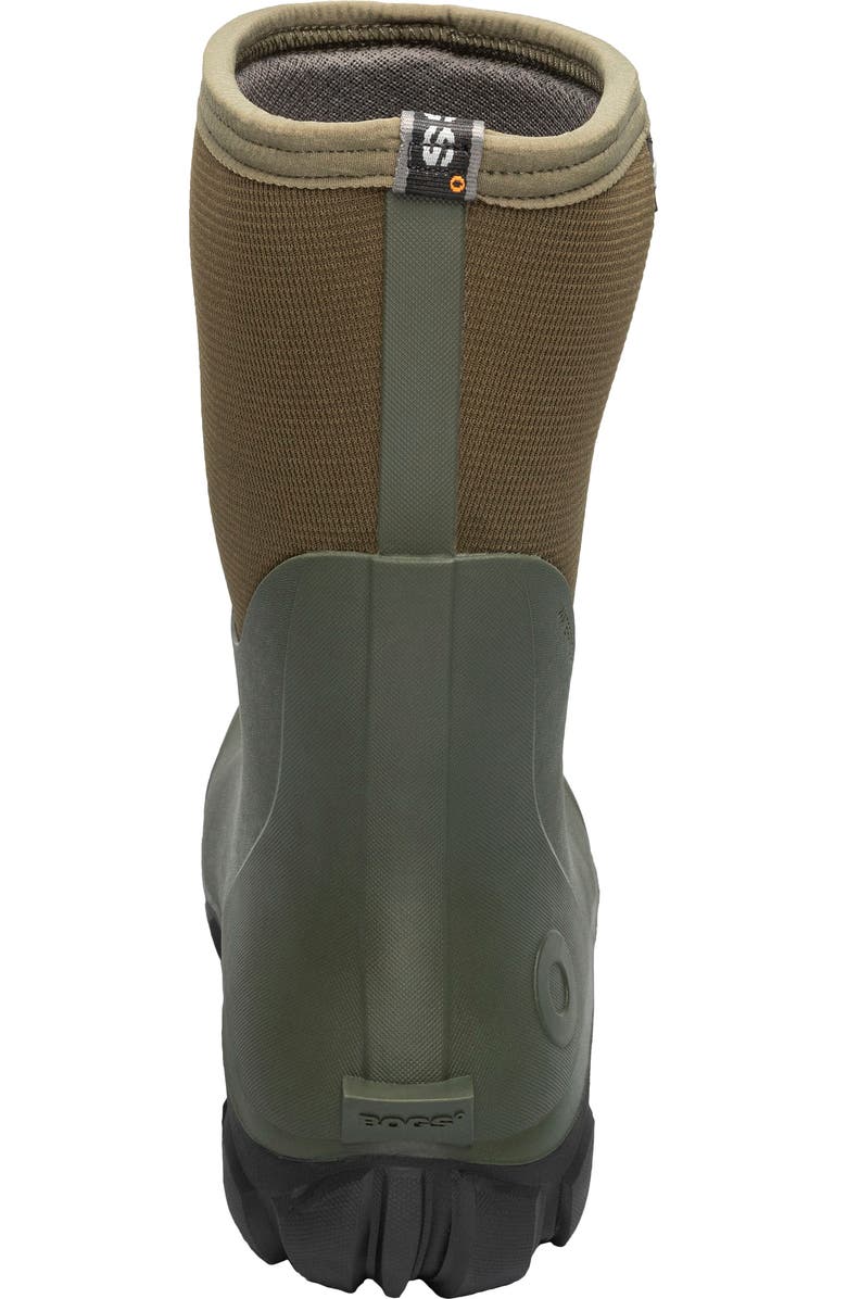 Bogs Classic Seamles Mid Waterproof Boot, Alternate, color, Dark Green