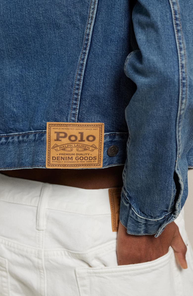 Polo Ralph Lauren Denim Trucker Jacket, Alternate, color, Meuse Wash