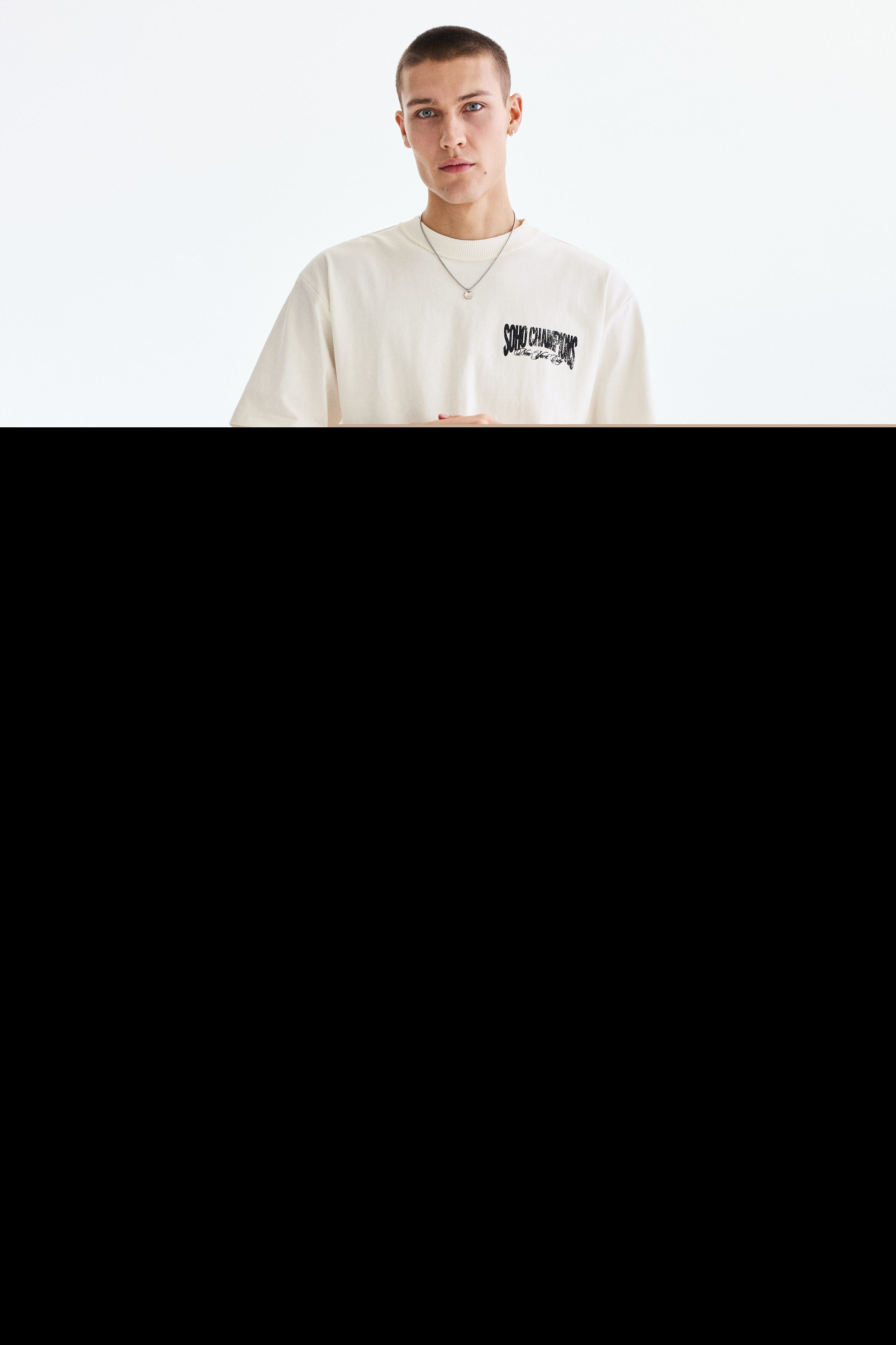 Loose Fit Printed T-shirt, Alternate, color, White/SoHo Champions