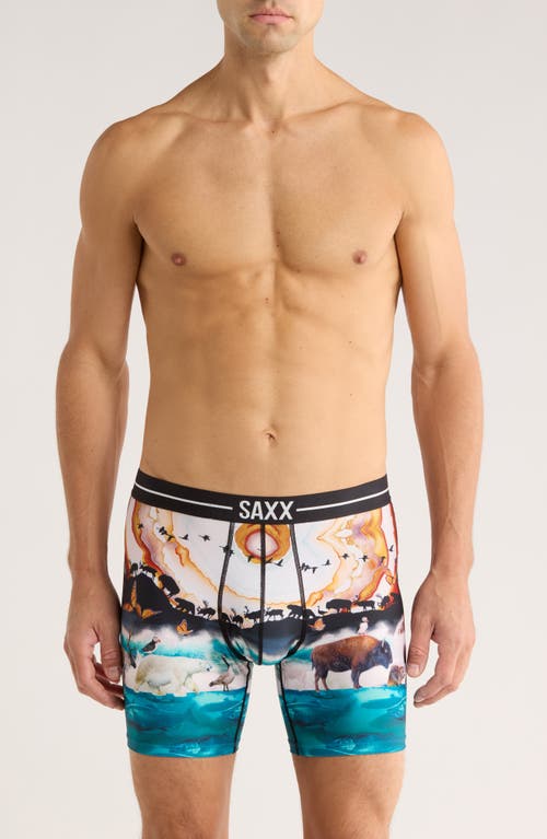 Saxx Volt Breathable Sim Fit Mesh Boxer Briefs In Multi