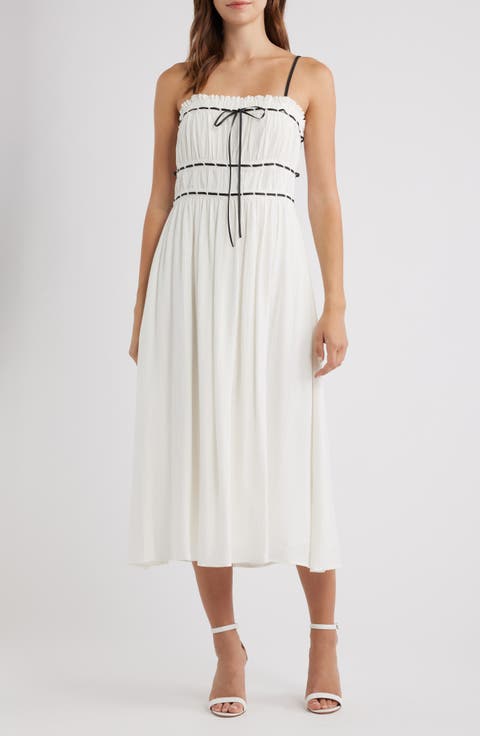 Ilse Front Tie Midi Dress