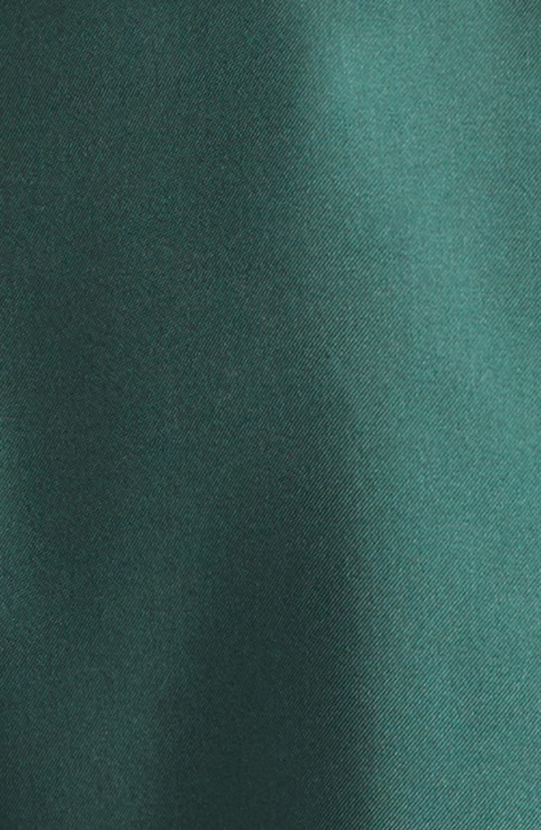 Zimmermann Silk Satin Tie Neck Button-Up Shirt, Alternate, color, 