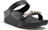 FitFlop Fino Crystal Wedge Slide Sandal
