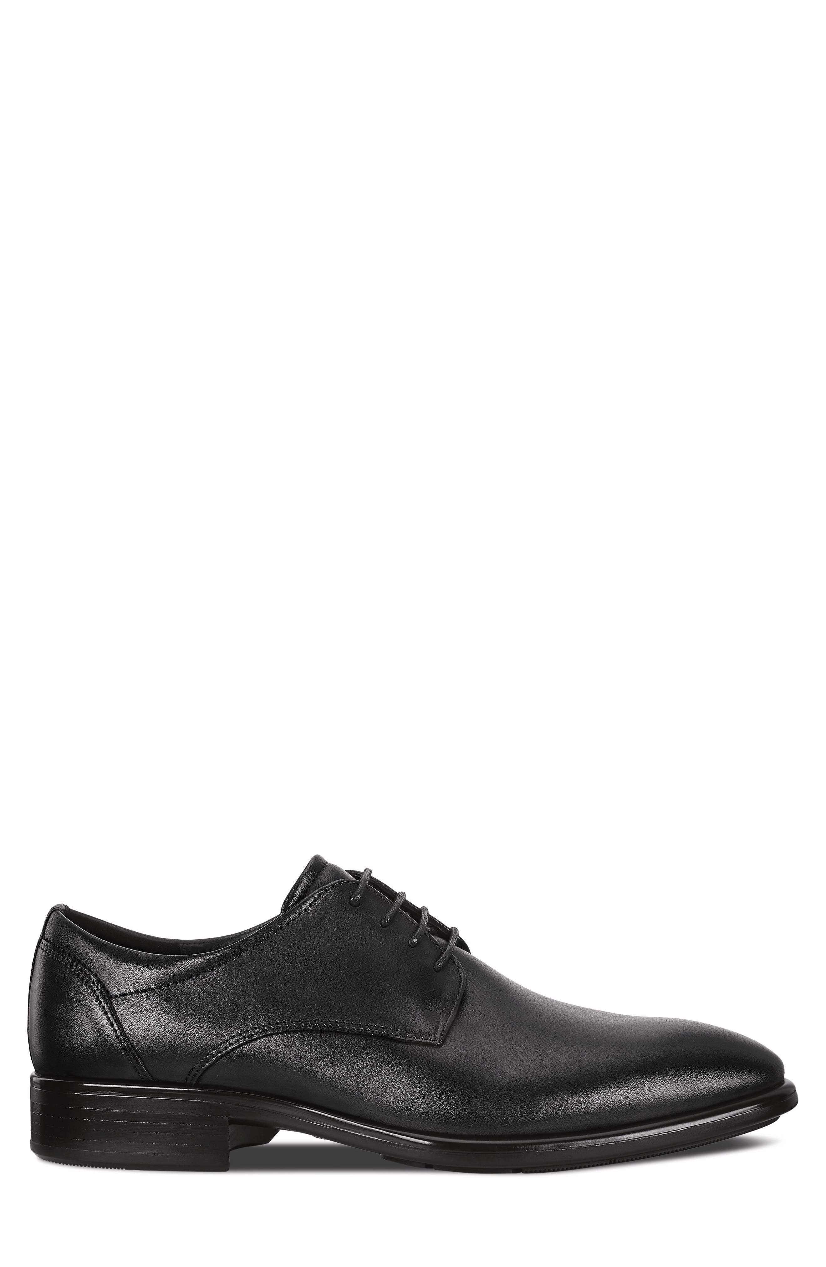 ECCO Citytray Plain Toe Derby, Alternate, color, Black
