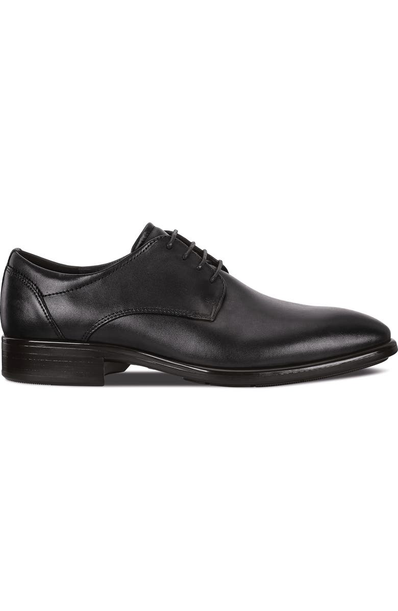 ECCO Citytray Plain Toe Derby, Alternate, color, Black