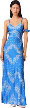 maje Patterned Maxi Dress