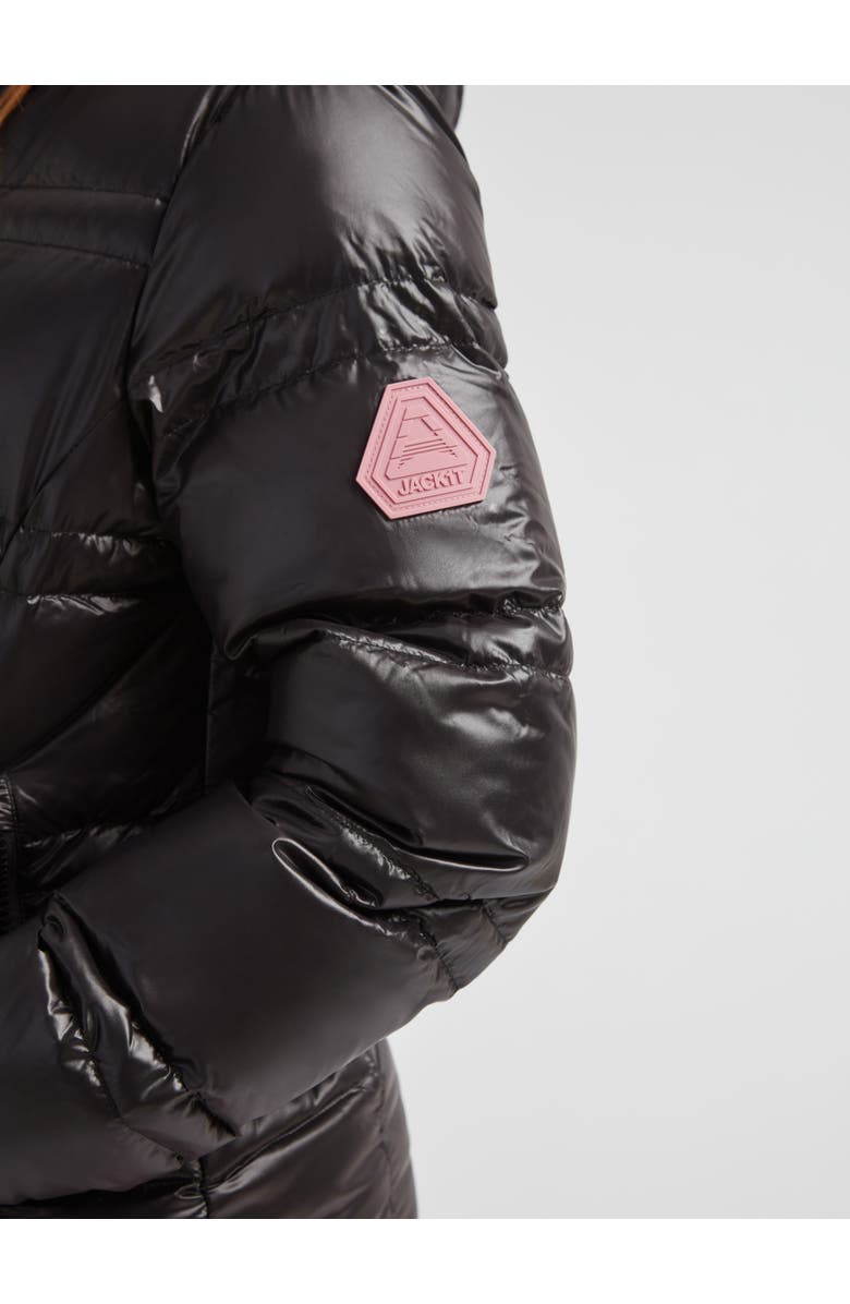 JACK1T R4D Tramline Racer Hooded Puffer Jacket, Alternate, color, Black/Black