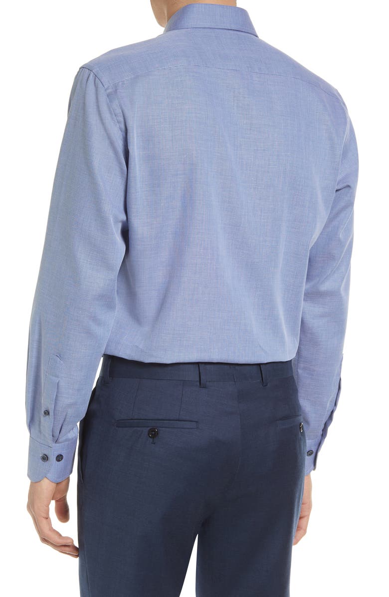 Ledbury Tailored Fit Micropattern Dress Shirt, Alternate, color, 