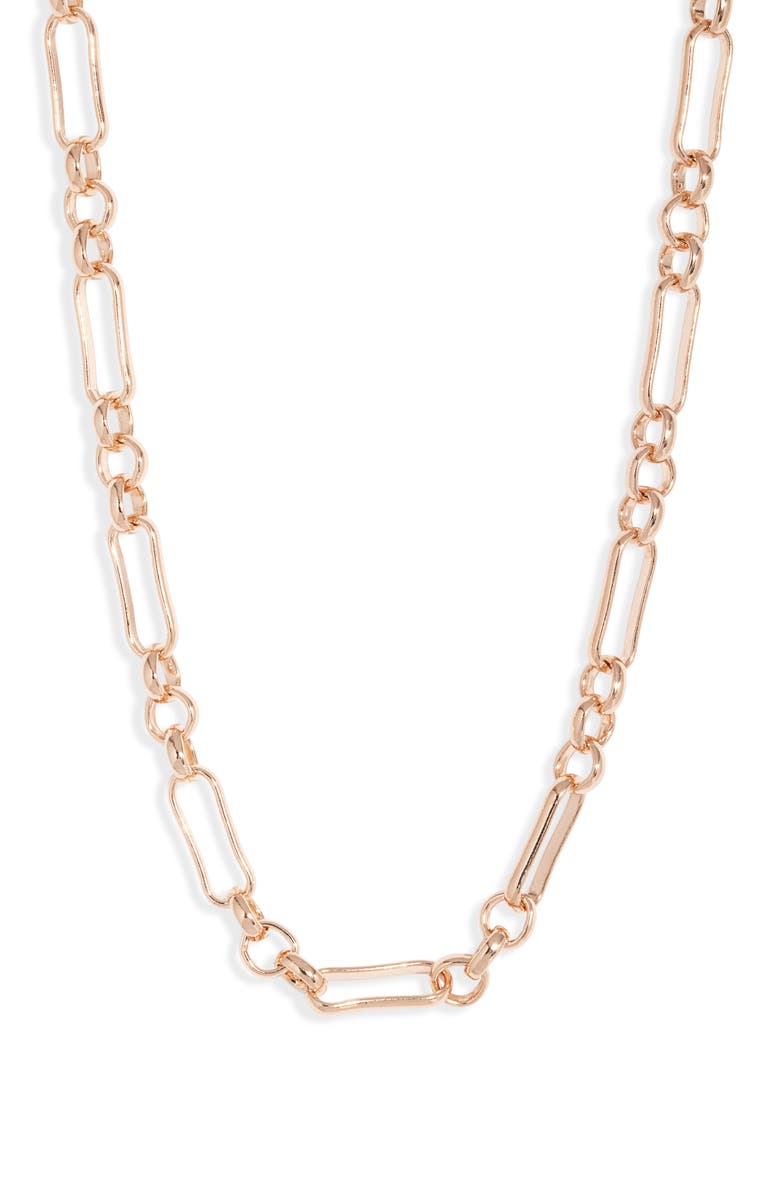 SHYMI Paper Clip & Circle Necklace, Main, color, Gold