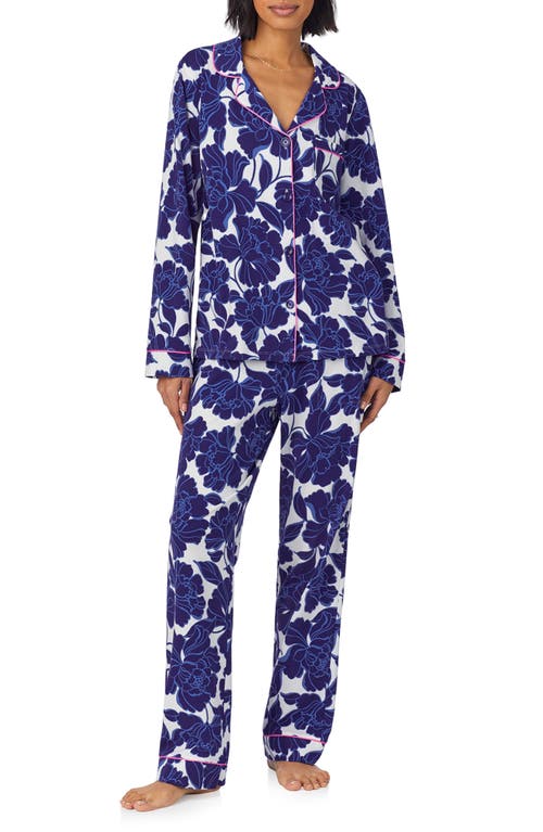 Shop Bedhead Pajamas Print Stretch Jersey Pajamas In Isabella Flora