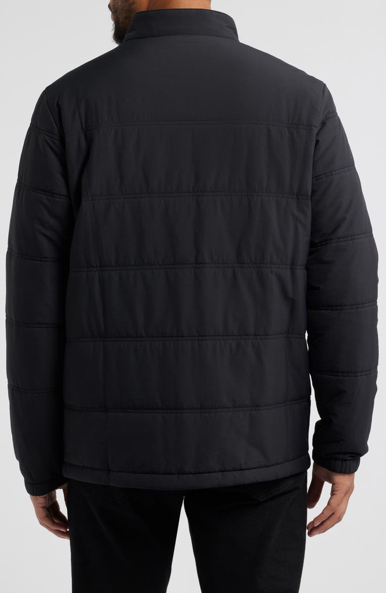 TravisMathew Palisades Nylon Puffer Jacket, Alternate, color, Black
