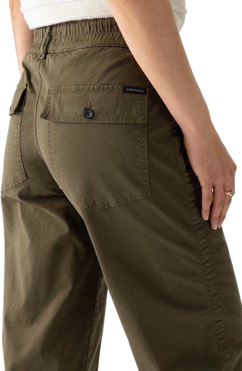 Sanctuary Cruiser Stretch Cotton Barrel Chinos, Alternate, color, Buro
