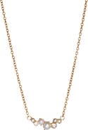 Alex and Ani Pear and Crystal Inline Necklace