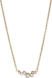 Alex and Ani Pear and Crystal Inline Necklace