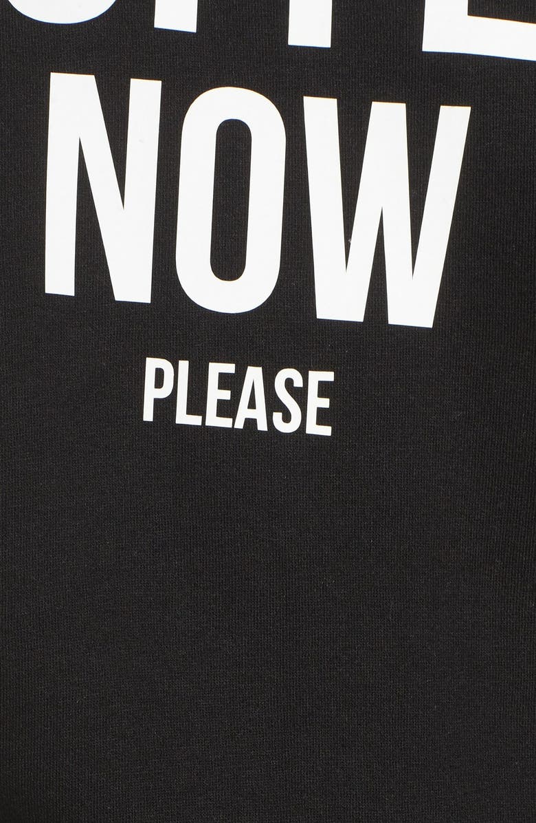 BRUNETTE the Label Brunette 'Coffee Now' Crewneck Sweatshirt, Alternate, color, 