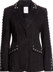 Cinq à Sept Studded Suede Blazer