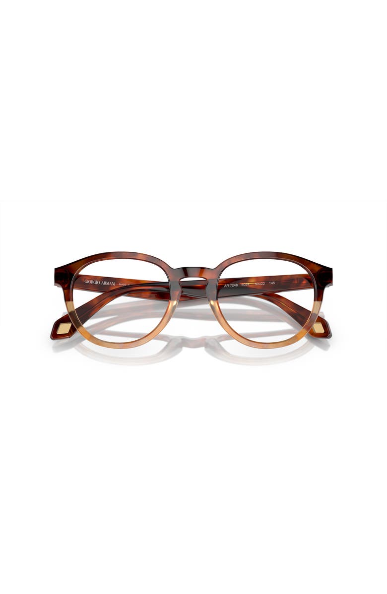 Giorgio Armani 50mm Phantos optical glasses, Alternate, color, Brown