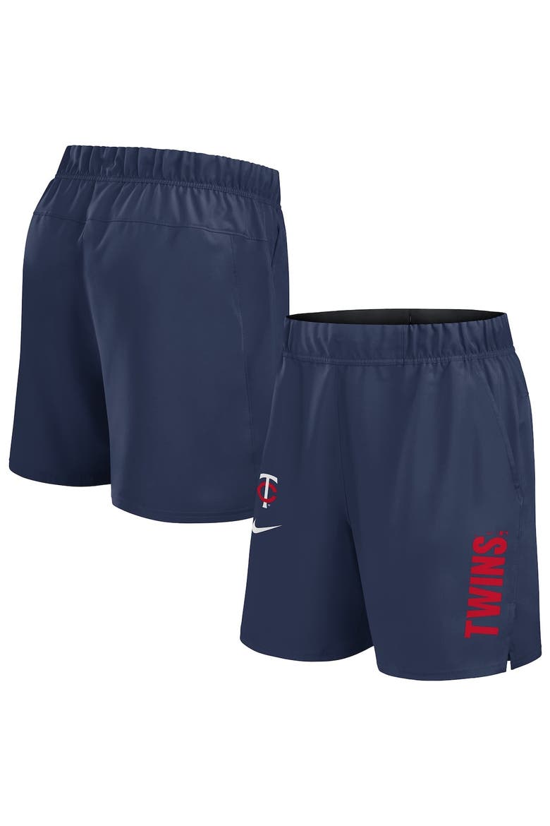 Men's Nike Navy Minnesota Twins Woven Victory Performance Shorts, Main, color, Navy