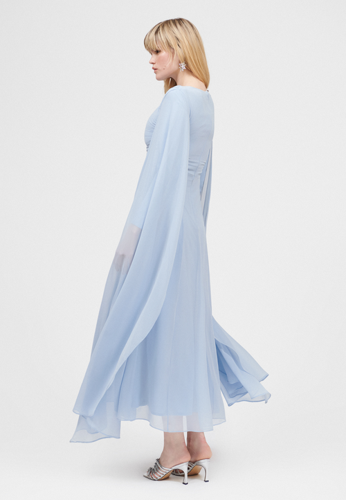 MARYISA MARYISA OCCASION MODEST CHIFFON EVENING MAXI DRESS 