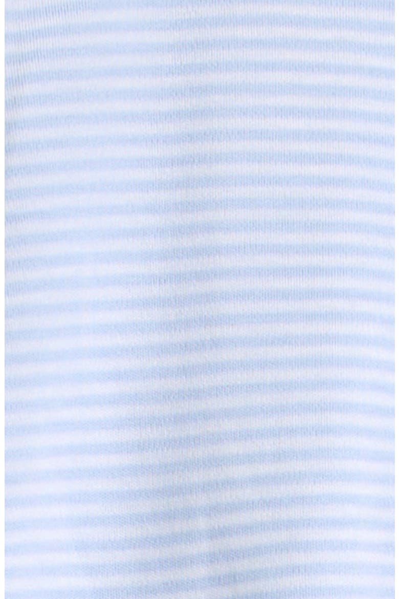Kids' Striped Pima Cotton Footie, Alternate, color, LIGHT BLUE