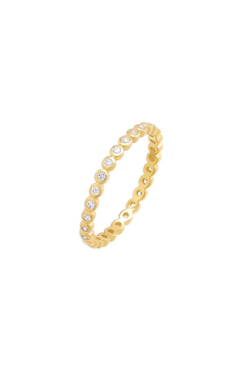 BY ADINA EDEN Colored Thin Bezel CZ Ring, Main, color, Gold