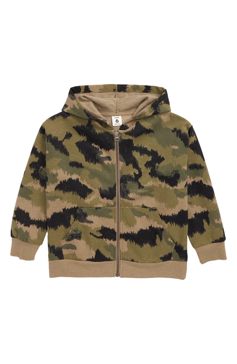Stem Otis Camo Zip Hoodie, Main, color, 