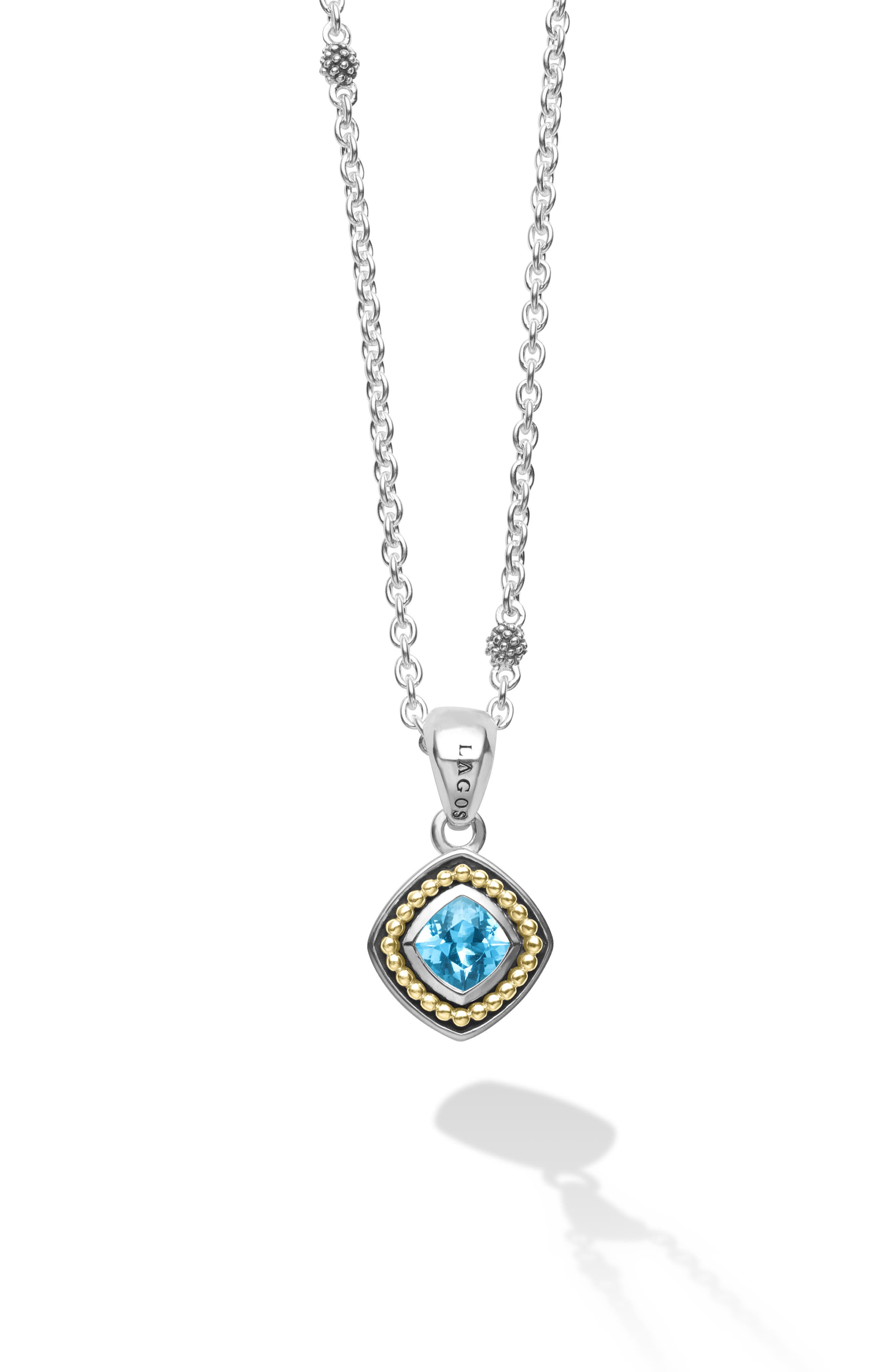 LAGOS Caviar Color Blue Topaz Pendant Necklace (Women) | Nordstrom