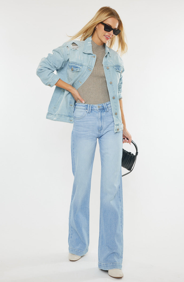 KanCan Pilot High Rise Flare Jeans, Alternate, color,
