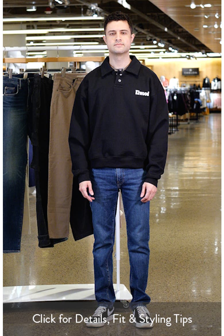 Heavyweight Fleece Polo Collar Sweatshirt (Men) | Nordstrom