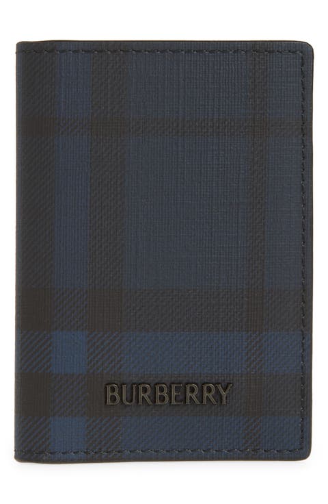 Bateman Check Coated Canvas Bifold Wallet