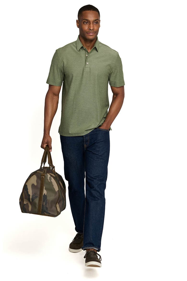 Solid Mapleton Luxe Cross Dyed Polo, Alternate, color, GREEN