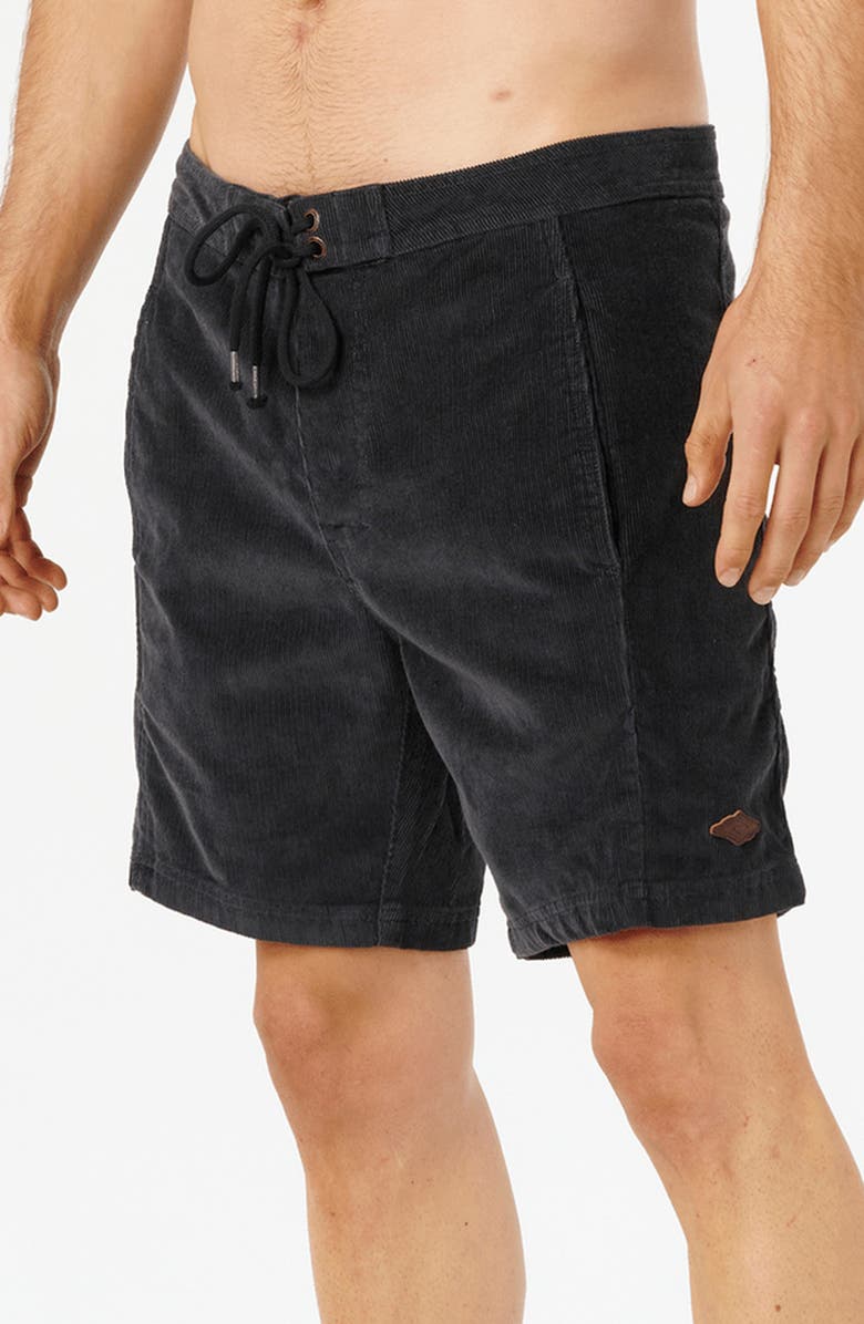 Rip Curl Classic Surf Corduroy Shorts, Alternate, color, Washed Black