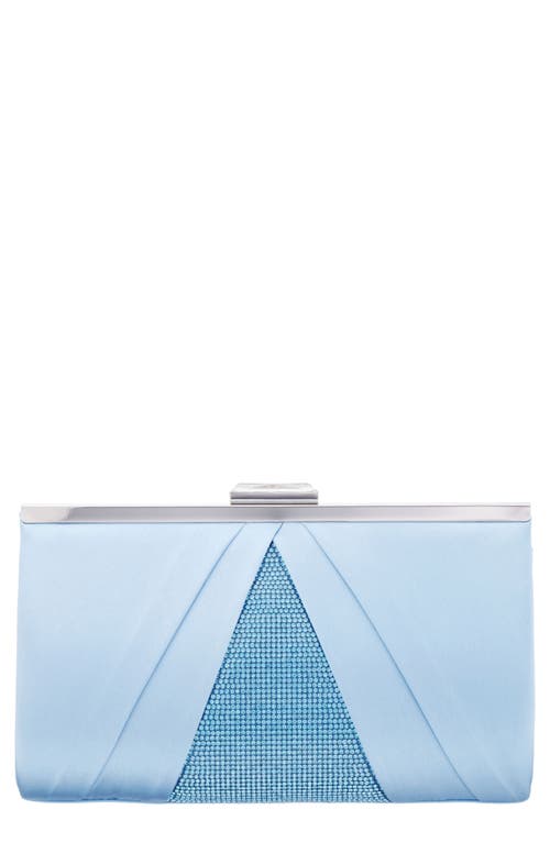 Nina Ophelia Frame Clutch In Sky Blue