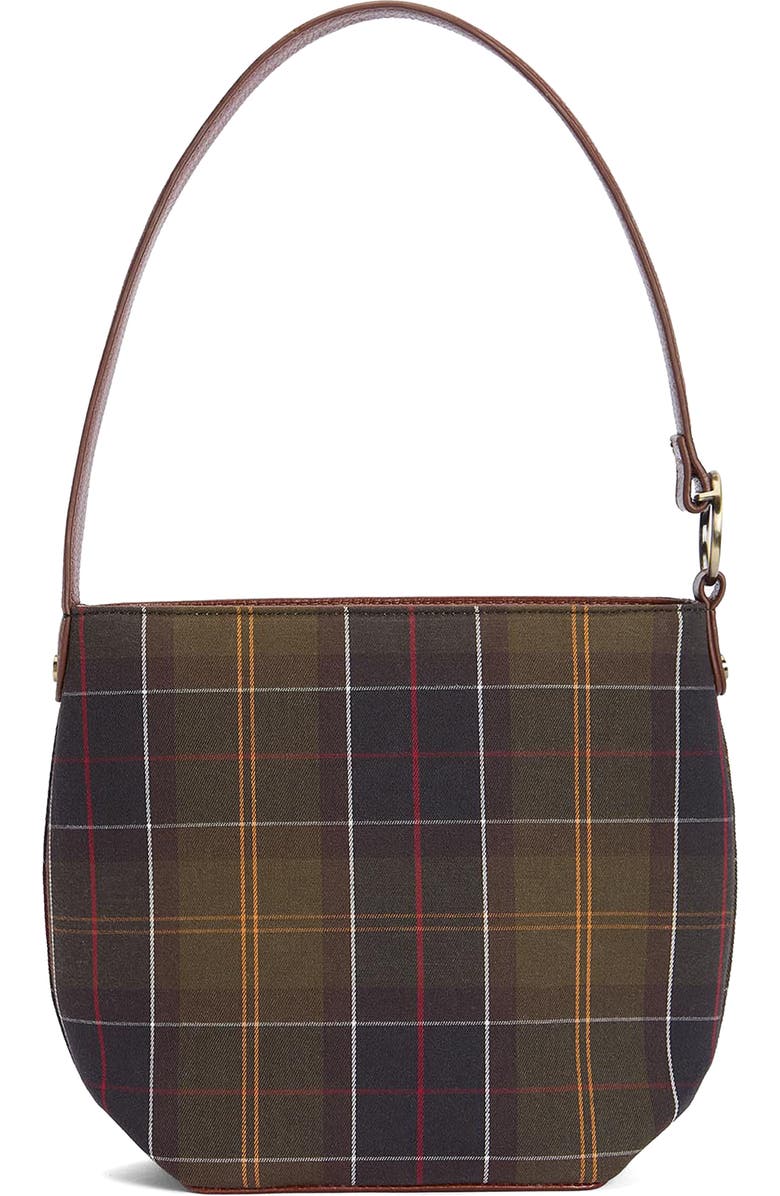 Barbour Cedar Tartan Bucket Tote, Alternate, color,