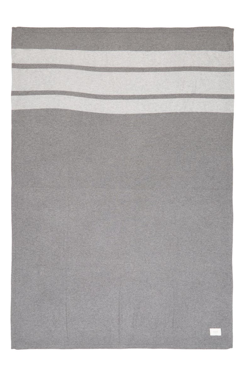 Vince Stripe Cashmere Throw Blanket, Main, color, 