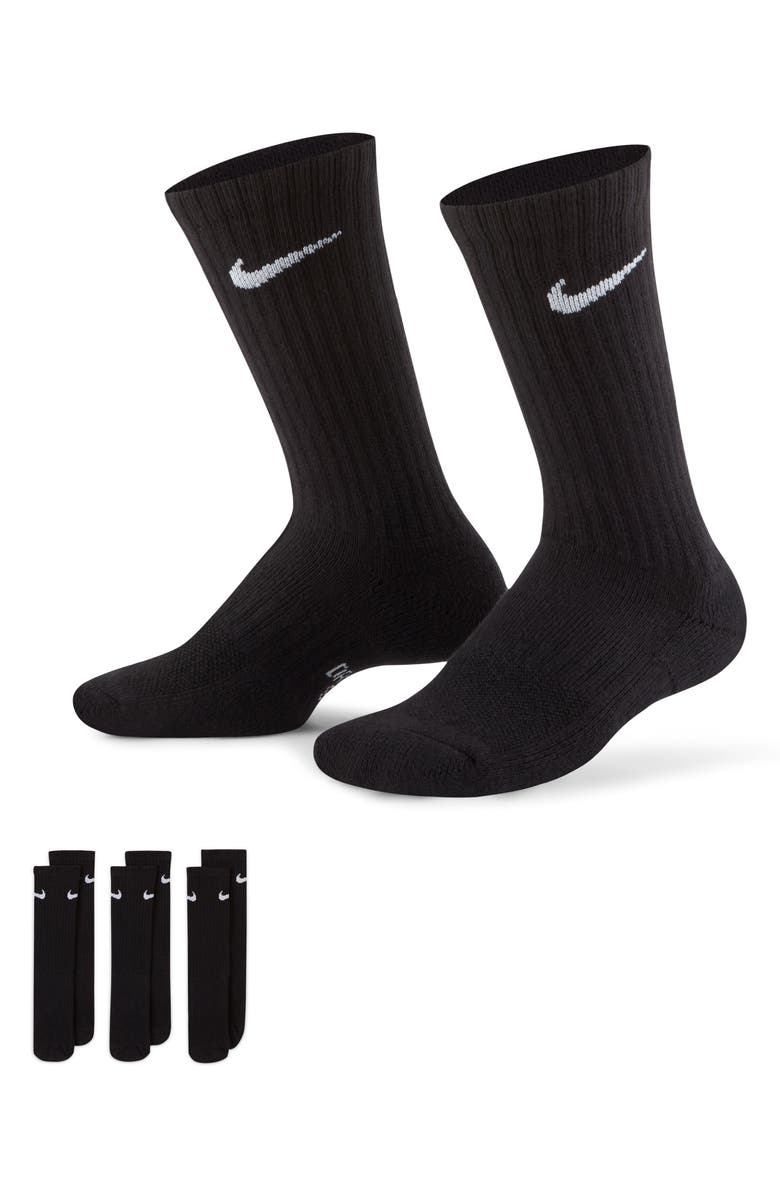Kids' Dri-FIT Perforated Cushioned Crew Socks