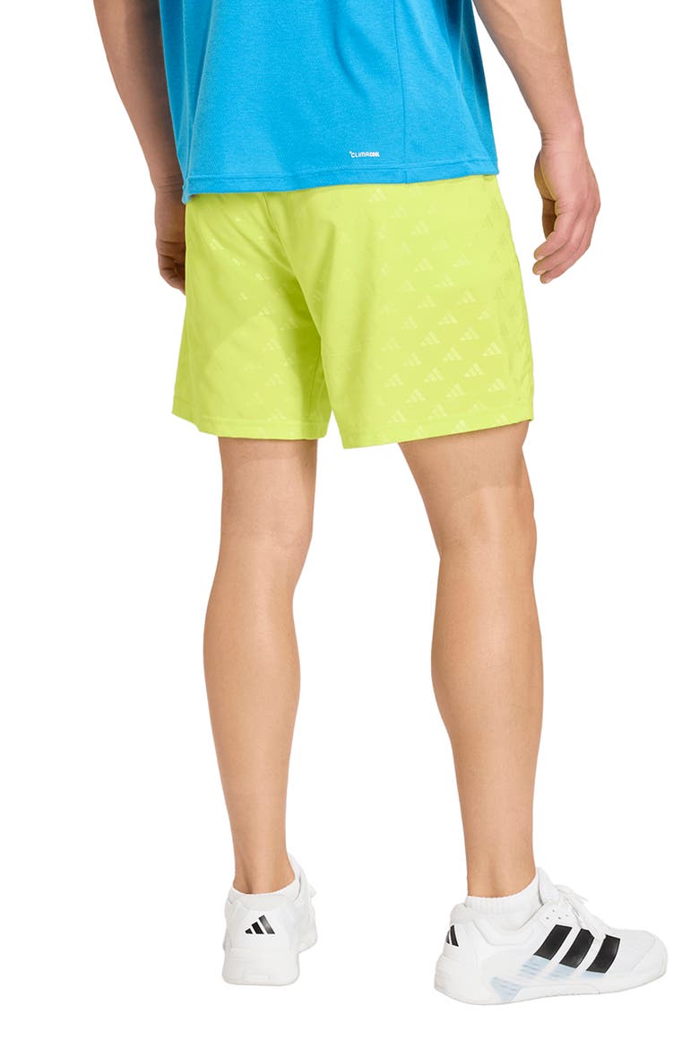 Workout Essentials Brandlove Climacool Woven Shorts, Alternate, color, SEMI SOLAR YELLOW