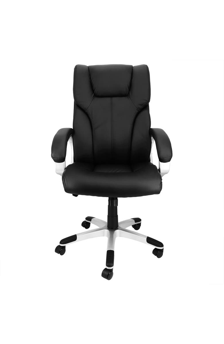 Elama High Back Adjustable Office Chair, Alternate, color, Black