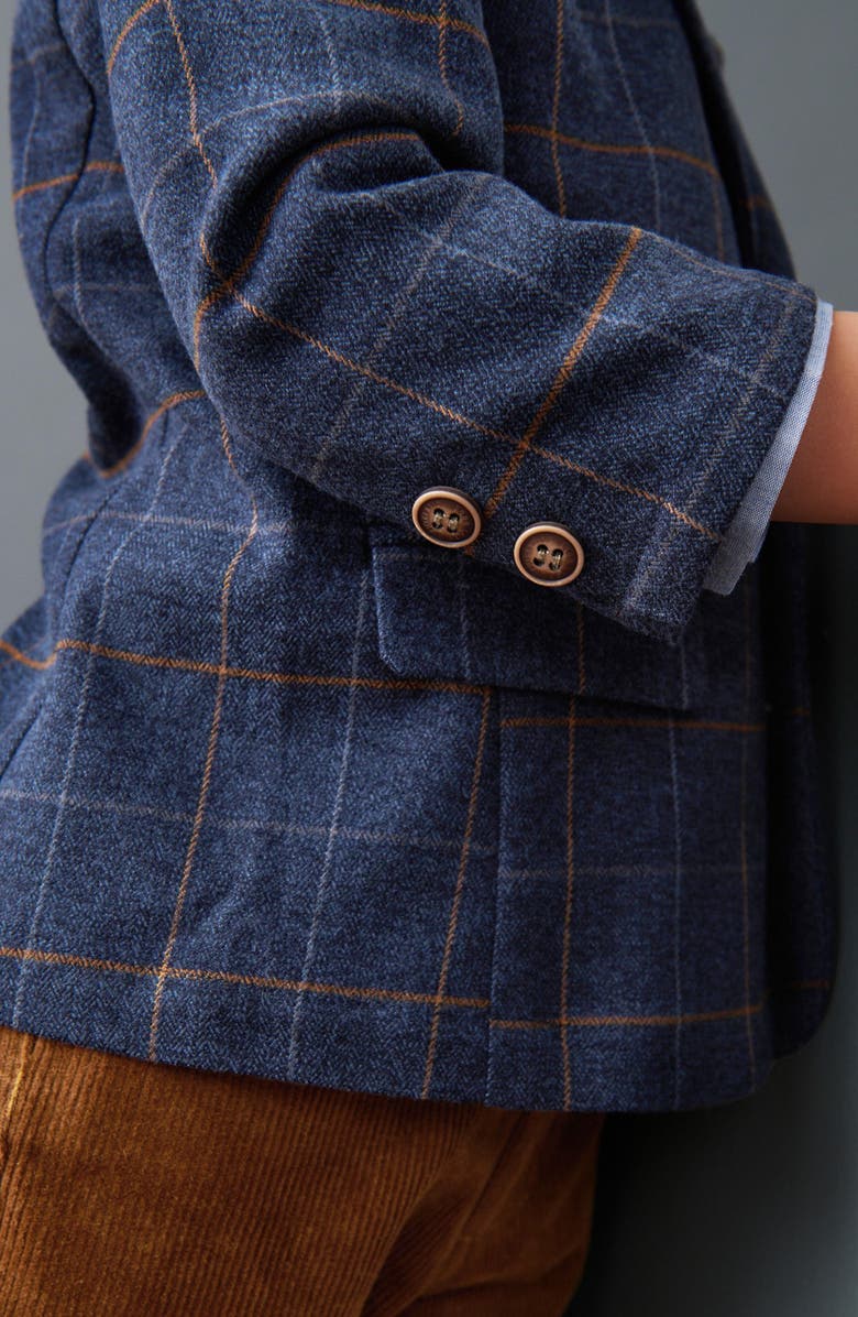 NEXT Kids' Check Blazer, Woven Shirt, Bow Tie & Pants Set, Alternate, color,