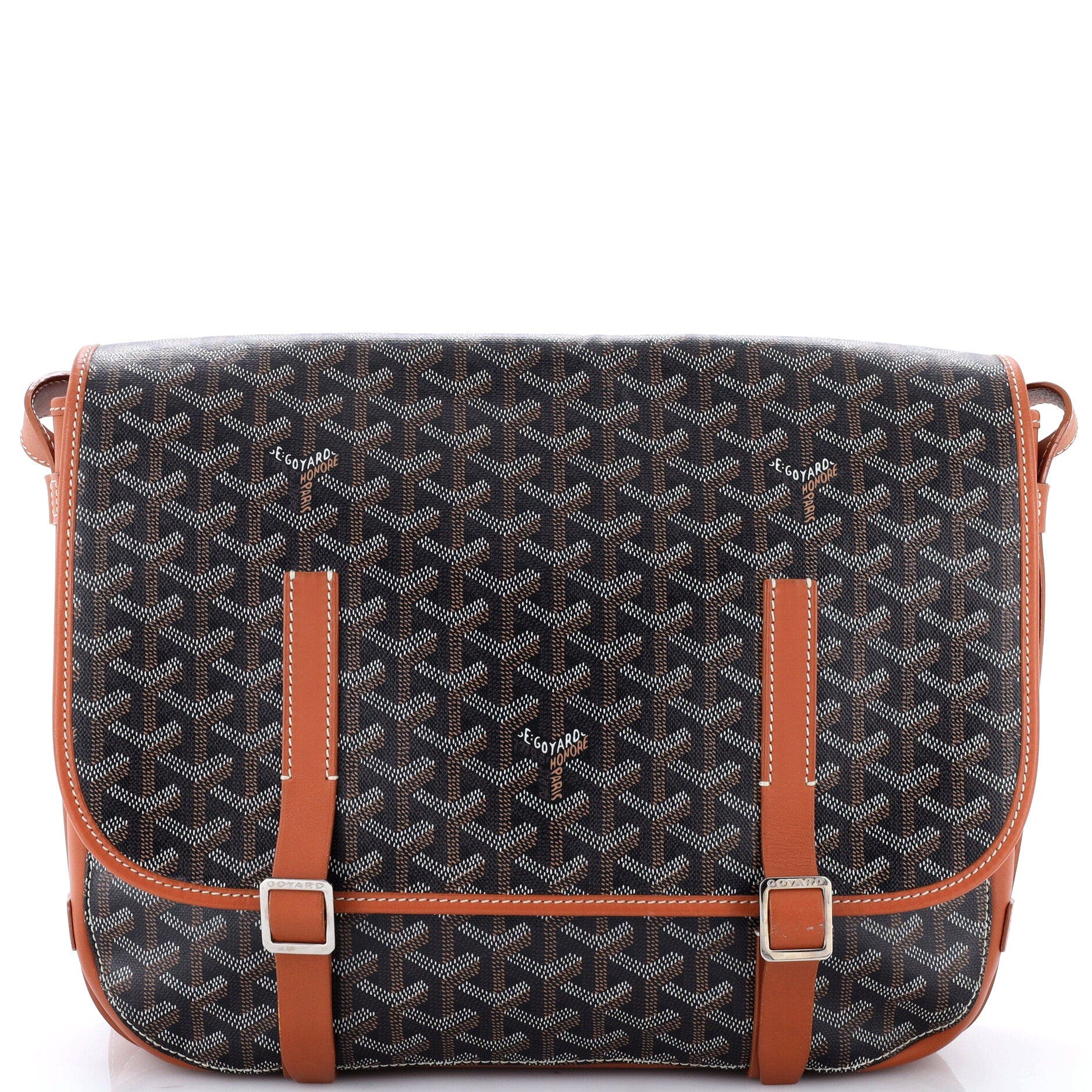 Belvedere Messenger Bag Coated Canvas GM, Main, color, Brown