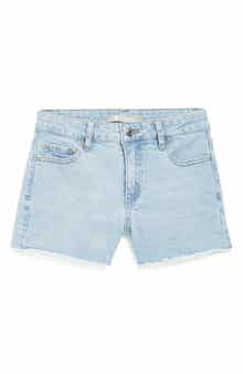 Tractr Kids' Dot Jacquard Denim Shorts