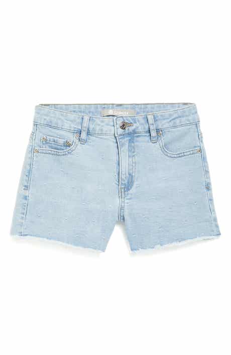 Tractr Kids' Dot Jacquard Denim Shorts