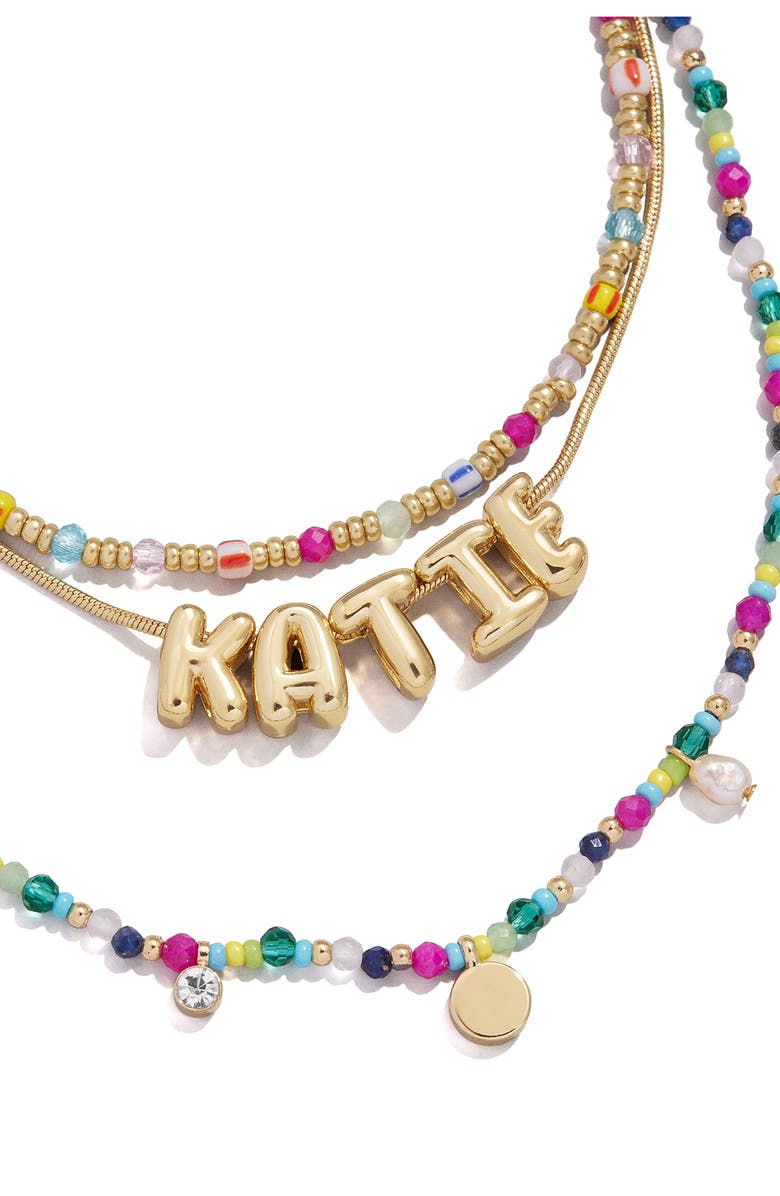 BaubleBar Kai Semiprecious Custom Layered Necklace, Alternate, color, Gold Multi